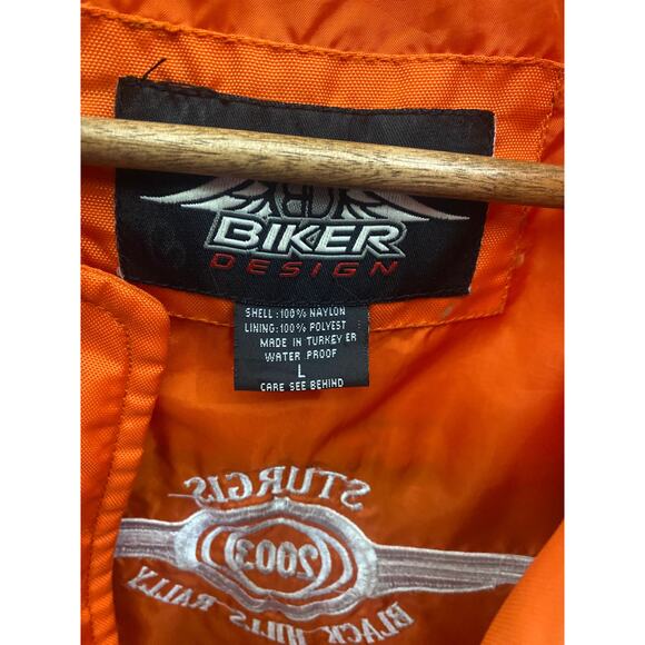 Harley Davidson Sturgis Black Hills Rally 2003 Bomber Jacket Size Large - Picture 8 of 8